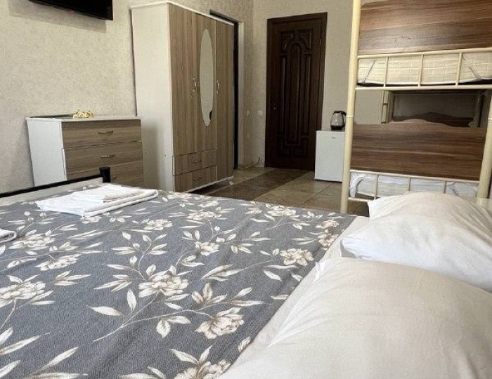 Номер стандарт эконом с 1 двуспальной и 1 двухъярусной кроватью - Отель Feniks / Феникс Цандрыпш